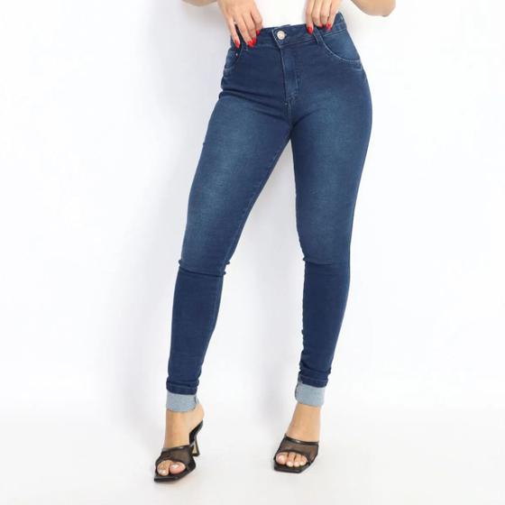 Imagem de Calça Jeans Feminina Preta Skinny Biotipo C/elastano Premium