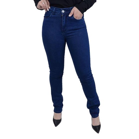 Imagem de Calça Jeans Feminina Recuzza Reta Azul - 10707