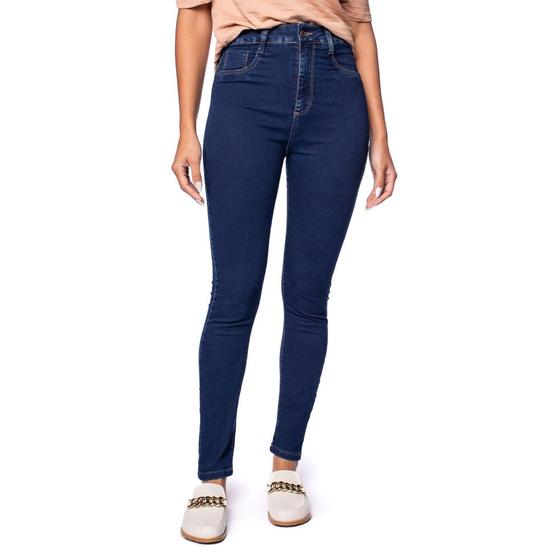 Imagem de Calça Jeans Feminina Sawary Skinny Push Up Azul Escuro