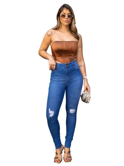 Imagem de Calça Jeans Feminina Skinny Push Up