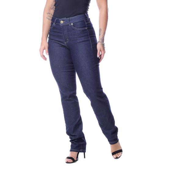 Imagem de Calça Jeans Feminina Vilejack Elastano Reta C Médio VFCJ3013