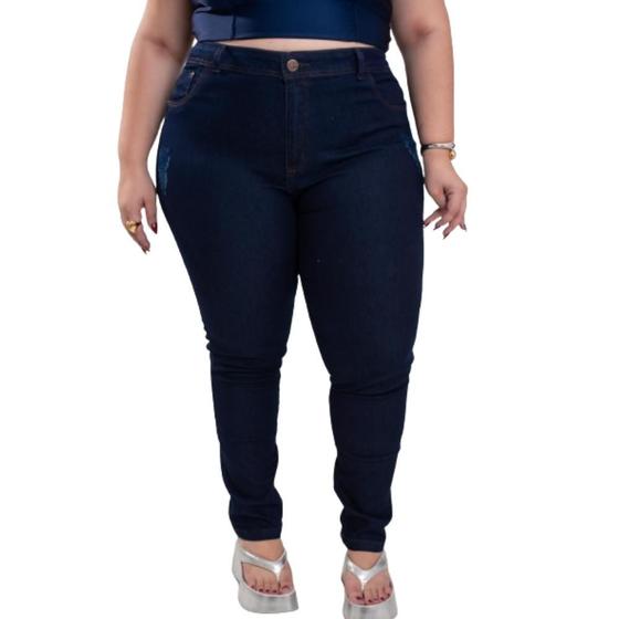 Imagem de Calça Jeans Feminino Plus Size 48-64 com Elastano Modelo Curve