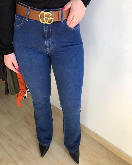 Imagem de Calça Jeans Flare Cintura Alta Com Elastano