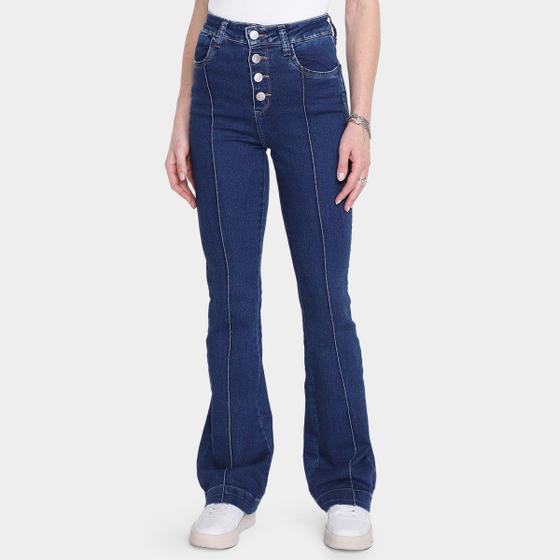 Imagem de Calça Jeans Flare Sawary Nervura Feminina