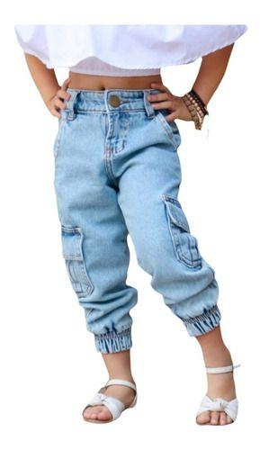 Imagem de Calça Jeans Jogger Menina Infantil Mini Blogueirinha Diva