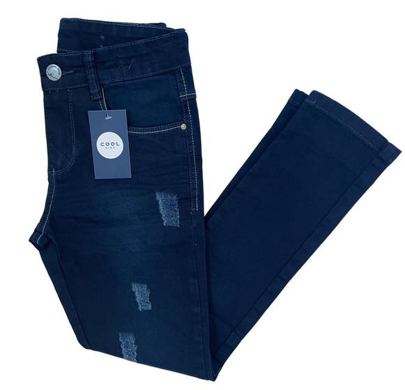 Imagem de calça jeans juvenil masculino menino skinny com lycra de 10 a 16 anos