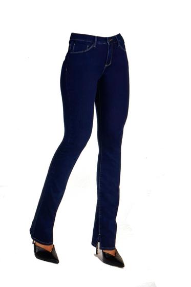 Imagem de Calça Jeans Lado Avesso Curve Straight Azul