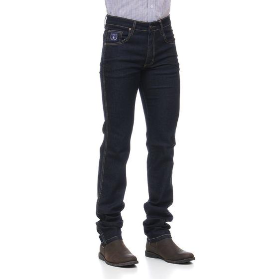 Imagem de Calça Jeans Masculina Azul Escuro Tradicional com Elastano - Dock's 18702