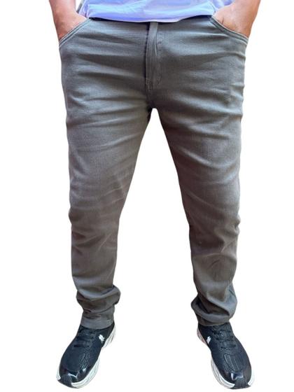 Imagem de Calça jeans masculina basica elastano slim fit a pronta entrega