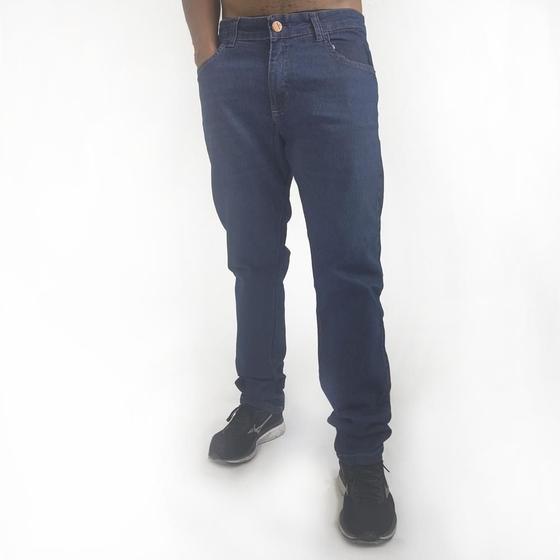 Imagem de Calça Jeans Masculina com Zíper e Bolsos Skinny Conforto