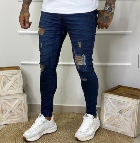 Imagem de Calça Jeans Masculina Jay Jones Skinny Detalhada