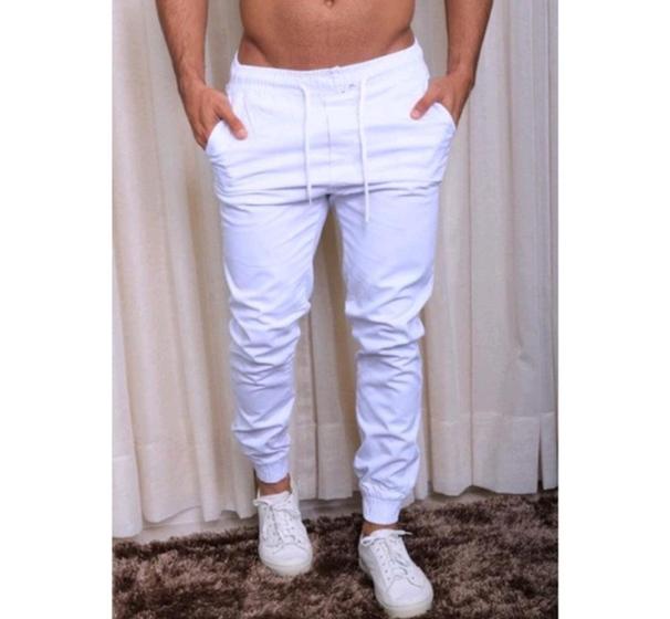 Calça jeans masculina JOGGER calça com elastano premium jeans sarja Menor preço em Calça jeans masculina JOGGER calça com elastano premium jeans sarja