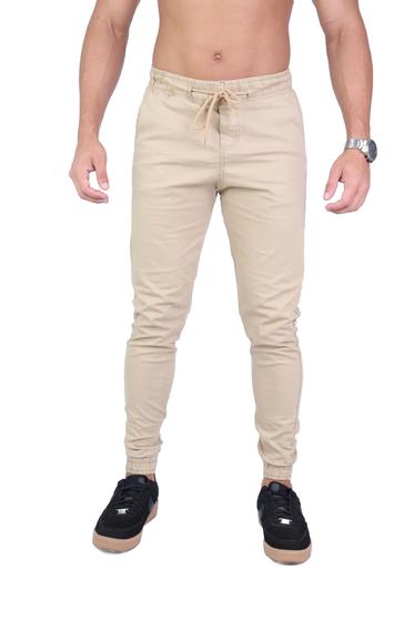 Calça Jeans Masculina Jogger Com Punho Cós Elástico Menor preço em Calça Jeans Masculina Jogger Com Punho Cós Elástico