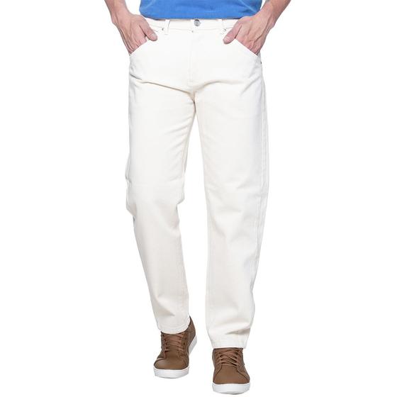 Imagem de Calça Jeans Masculina Reta Off White Branco
