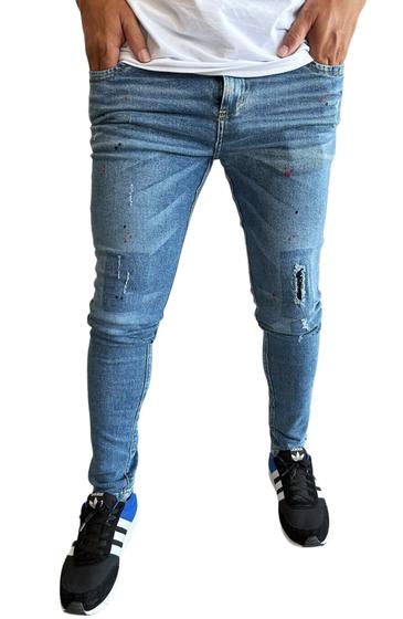 Imagem de CALÇA JEANS MASCULINA skinny colada no corpo COM ELASTICIDADE SLIM DIVERSOS MODELOS A PRONTA ENTREGA