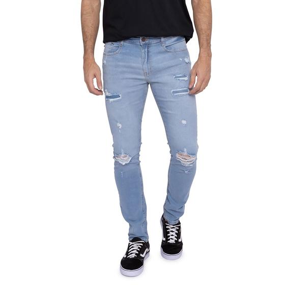 Imagem de Calça Jeans Masculina Skinny Destroyed Clara