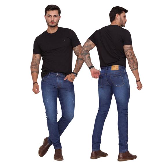 Imagem de Calça Jeans Masculina Skinny Elastano premium 