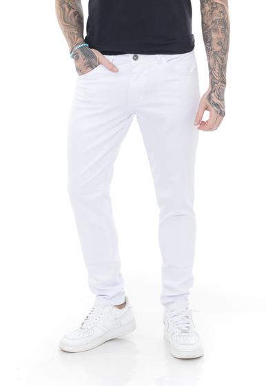 Imagem de Calça Jeans Mega Skinny Premium White Masculino - Branco