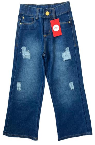 Imagem de calça jeans menina juvenil  feminina com lycra tam 10 12 14 16