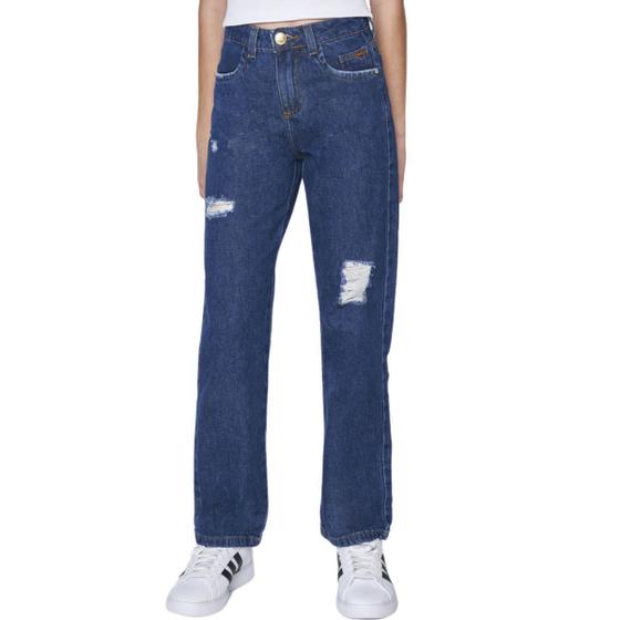 Imagem de Calça Jeans Menina Wide Leg Juvenil 001 9601 Max Denim