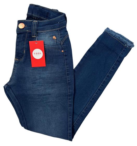 Imagem de calça jeans meninas juvenil com cordão com laycra tam 10 12 14 e 16 anos