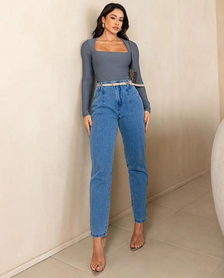 Imagem de Calça jeans mom com cinto Consciência Jeans REF23934