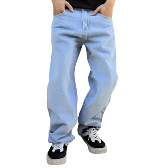 Imagem de Calça Jeans Mom Masculina Larga Balão Estilo Mandrake