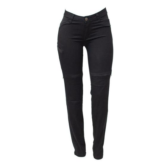 Imagem de Calça Jeans Moto Feminina HLX Slim Preta - Tam. 42