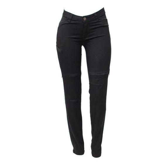 Imagem de Calça Jeans Moto Feminina HLX Slim Preta - Tam. 48