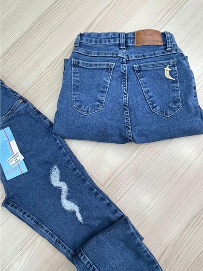 Imagem de calça jeans original sal e pimenta com elastano