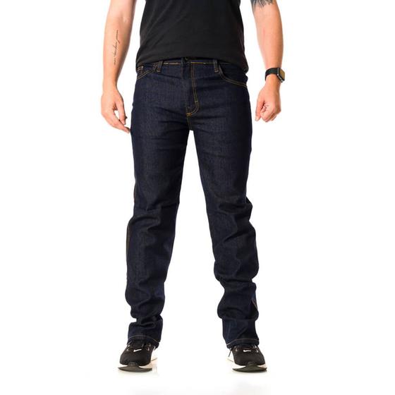 Imagem de Calça Jeans Plus Size Masculina Tradicional Elastano Petrol