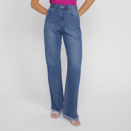 Imagem de Calça Jeans Polo Wear Wide Leg Feminina
