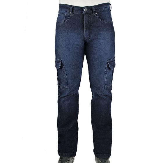 Imagem de Calça Jeans R7Jeans Masculina Modelo Cargo Com Elastano