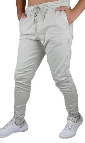 Imagem de CALÇA jeans rasgada JOGGER MASCULINA JEANS RASGADO SLIM EM SARJA CAMUFLADO COM ELASTANO