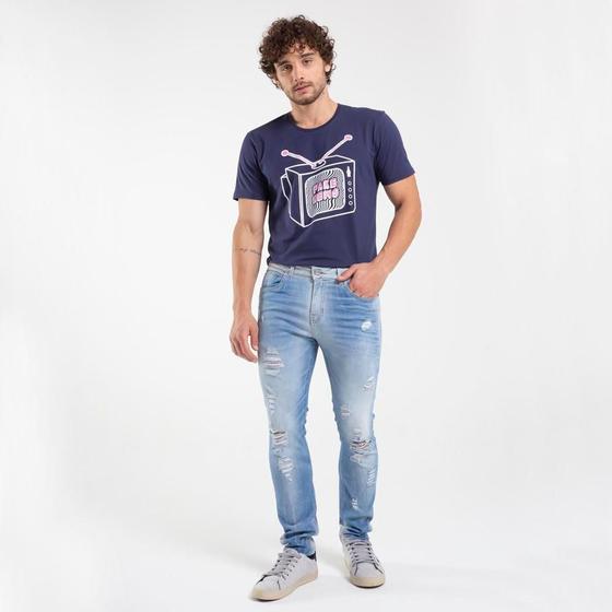 Imagem de Calça Jeans RockeSoda Masculina Skinny Leve Conforto Casual