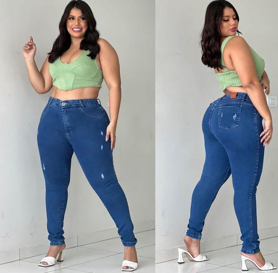 Imagem de Calça Jeans Skinny com Lycra Plus