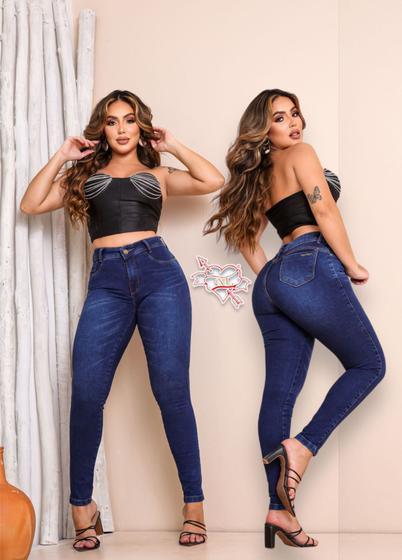 Imagem de Calça jeans skinny elegante premium levanta bumbum