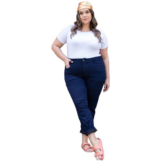 Imagem de Calça Jeans Skinny  Feminina Plus Size