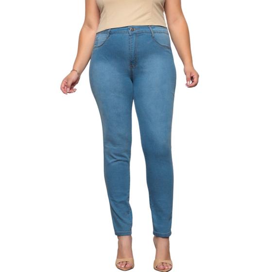 Imagem de Calça Jeans Skinny Plus Size  Feminina 