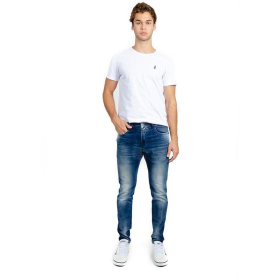 Imagem de Calça Jeans Skinny RockeSoda Masculina Estonada Estilo