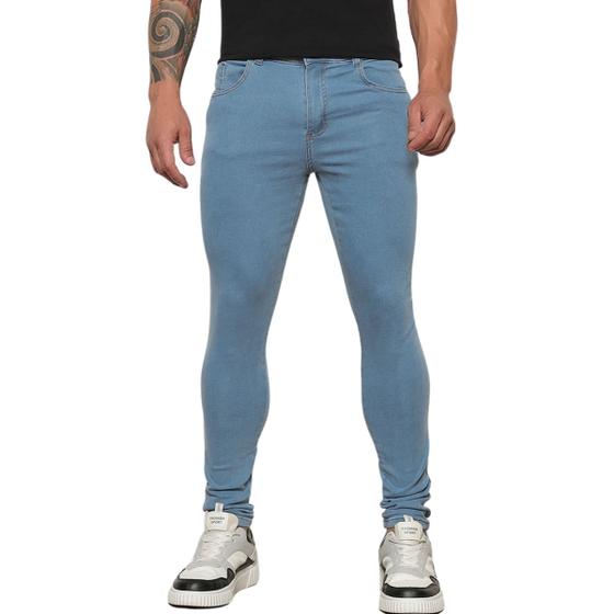 Calça Jeans Skinny Silver Masculina Azul Médio Menor preço em Calça Jeans Skinny Silver Masculina Azul Médio