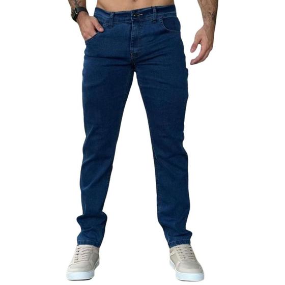 Calça Jeans Slim Essencial Masculina Ogochi - 2511020 Menor preço em Calça Jeans Slim Essencial Masculina Ogochi - 2511020