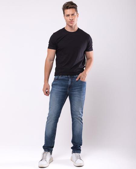 Imagem de Calça jeans slim fit masculina básica com elastano 23852