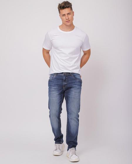 Imagem de Calça jeans slim fit masculina com elastano detalhe bolso 23829