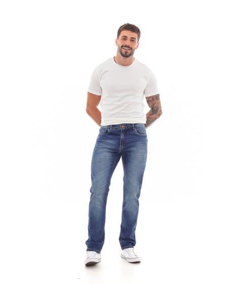 Imagem de Calça Jeans Slim Fit Masculina Detalhe Bolso Traseiro 23335 Média