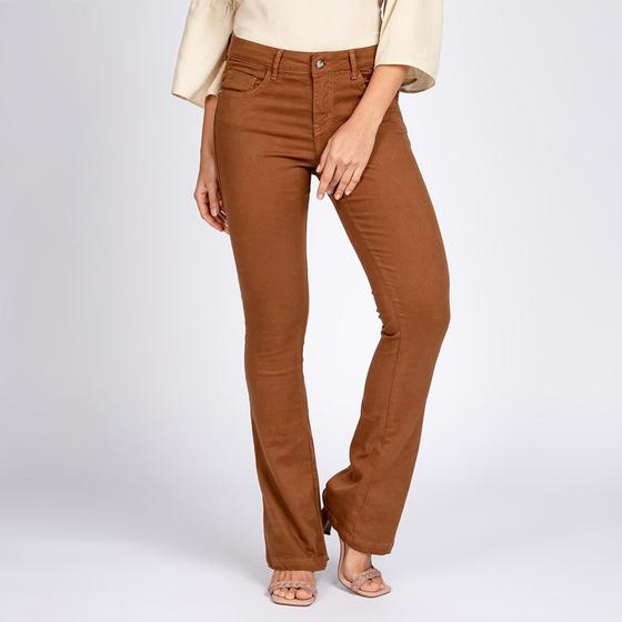 Imagem de Calça Jeans Taty Bootcut Cor Rocha