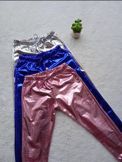 Imagem de Calça Jogger Infantil Menina Holografica