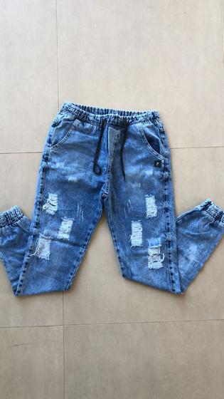 Imagem de Calça Jogger Jeans Destróier Tam M