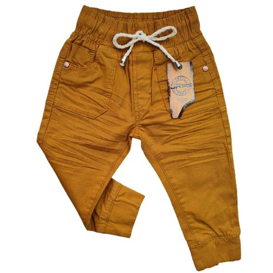 Imagem de Calça jogger jeans infantil menino com elastano Tam 1 A 3 anos.