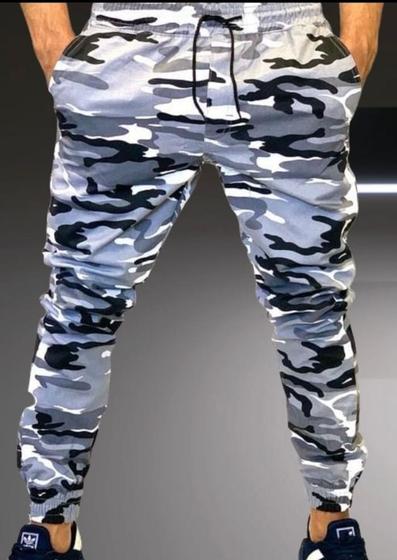 Calça Jogger Masculina Camuflada Cores variadas Emporium black